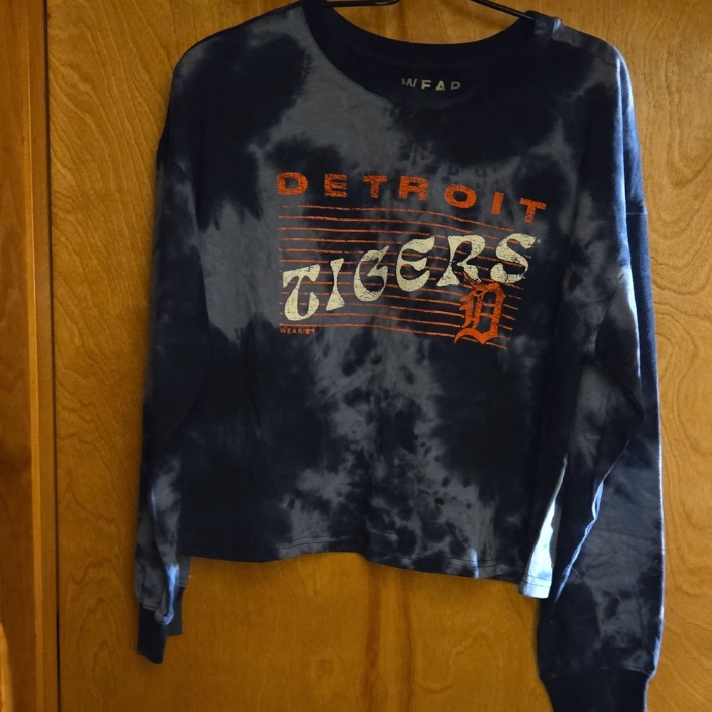 Detroit Tigers Tie-Dye Long Sleeve Tee